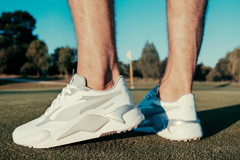 puma golf rs-g sneaker footwear trainer release information buy cop purchase details White/Quiet Shade/Quarry black dark pureed pumpkin vaporous thyme