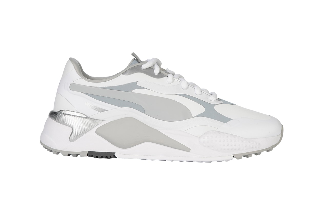 puma golf rs-g sneaker footwear trainer release information buy cop purchase details White/Quiet Shade/Quarry black dark pureed pumpkin vaporous thyme