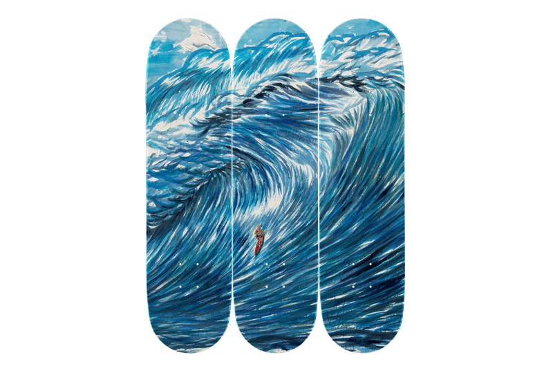 Raymond Pettibon and The Skateroom Release Skateboard Editions Featuring Surfer-Themed Works
