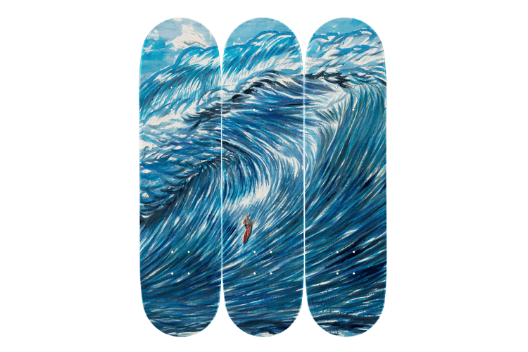 Raymond Pettibon and The Skateroom Release Skateboard Editions Featuring Surfer-Themed Works