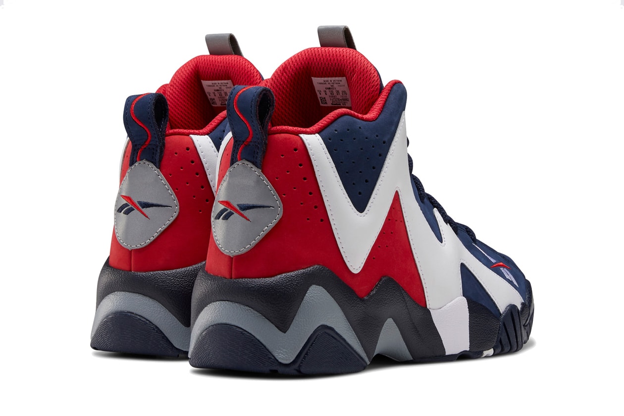 reebok shaqnosis kamikaze ii 2 usa vector navy white red FV2971 FV9295 shawn kemp shaquille o neal shaq usa basketball official release date info photos price store list