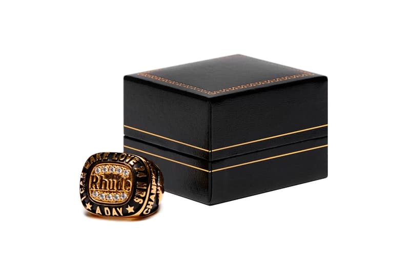 RHUDE I Can Make Love 24HR Day Ring Release Info Buy Price Gold Black