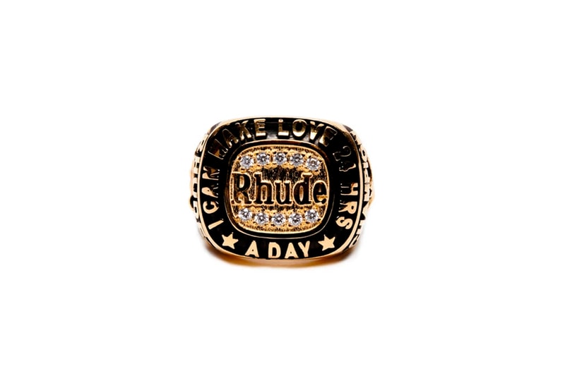 RHUDE I Can Make Love 24HR Day Ring Release Info Buy Price Gold Black