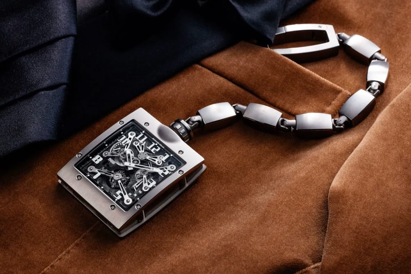 Richard Mille RM 020 Tourbillon Pocket Watch Release Info carbon nanofiber composite 62mm tall 52mm wide Cheval Frères crown