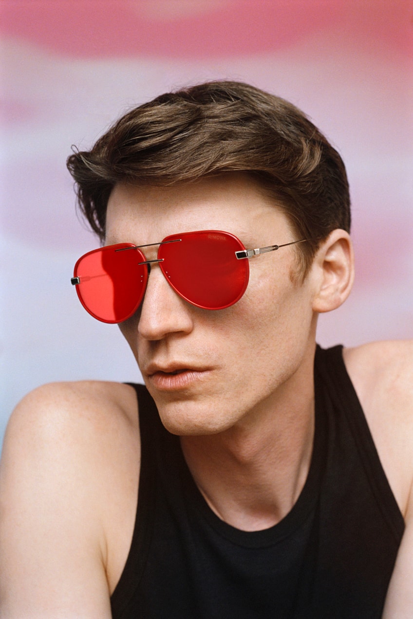 Red Mirrored Sunglasses for Men for sale