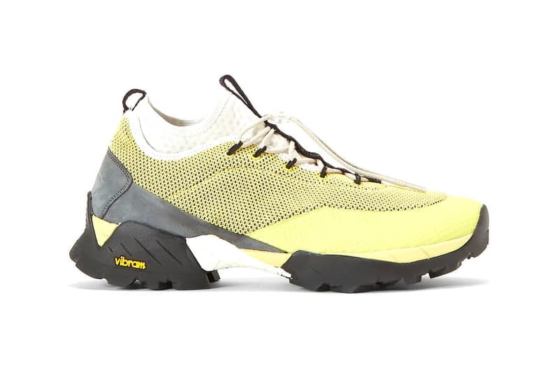 ROA Daiquiri Mid Sneakers in Yellow Release footwear vibram sneakers kicks hiking Italian made in italy Lhakpa