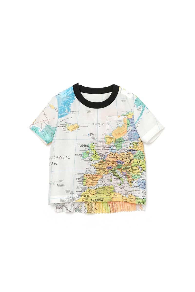 sacai Spring Summer 2020 THE Capsule menswear streetwear collection graphics color monochrome world map 