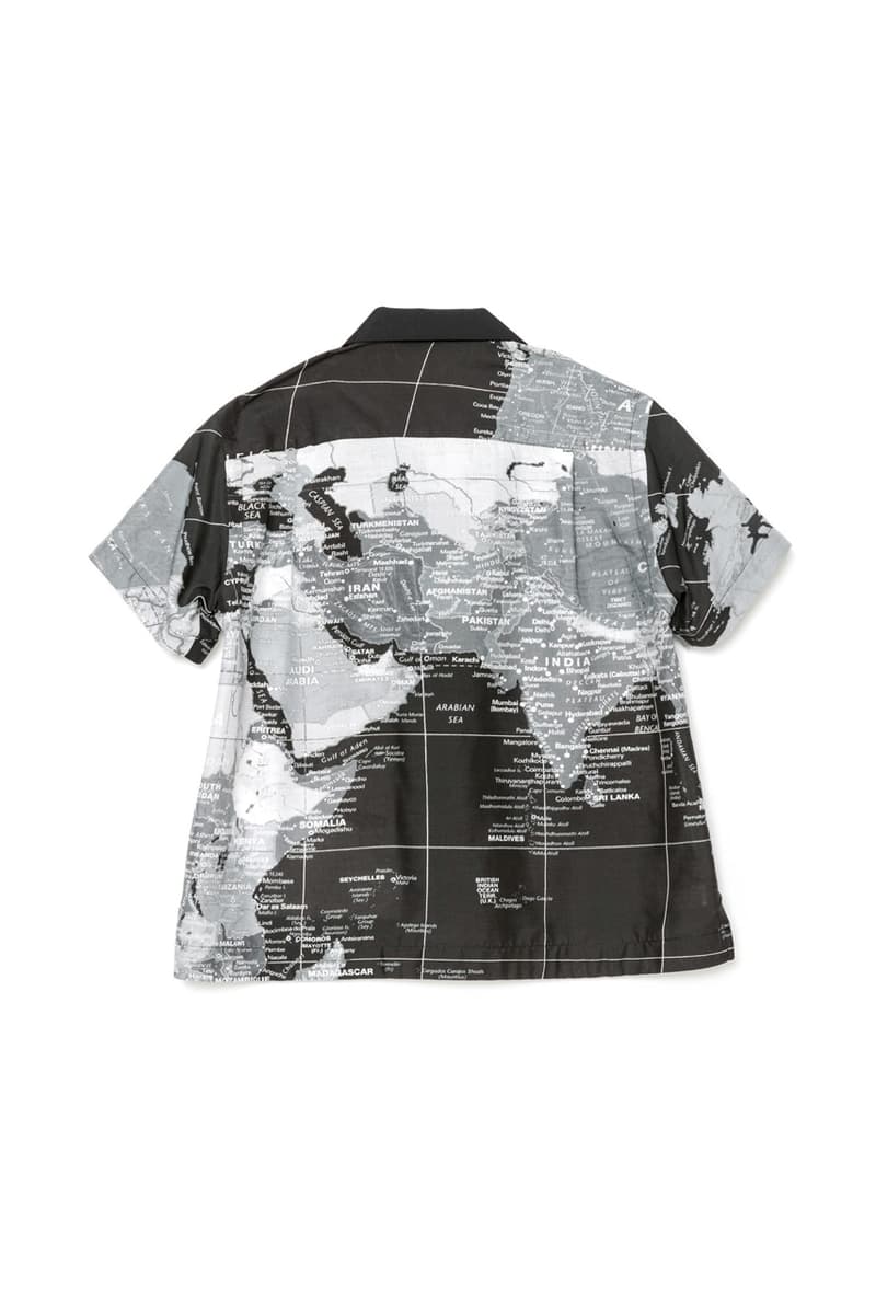 sacai Spring Summer 2020 THE Capsule menswear streetwear collection graphics color monochrome world map 