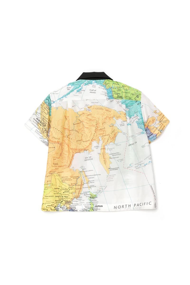 sacai Spring Summer 2020 THE Capsule menswear streetwear collection graphics color monochrome world map 