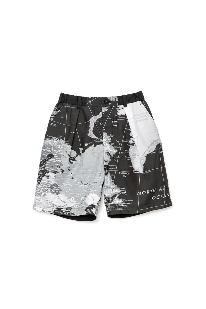 sacai Spring Summer 2020 THE Capsule menswear streetwear collection graphics color monochrome world map