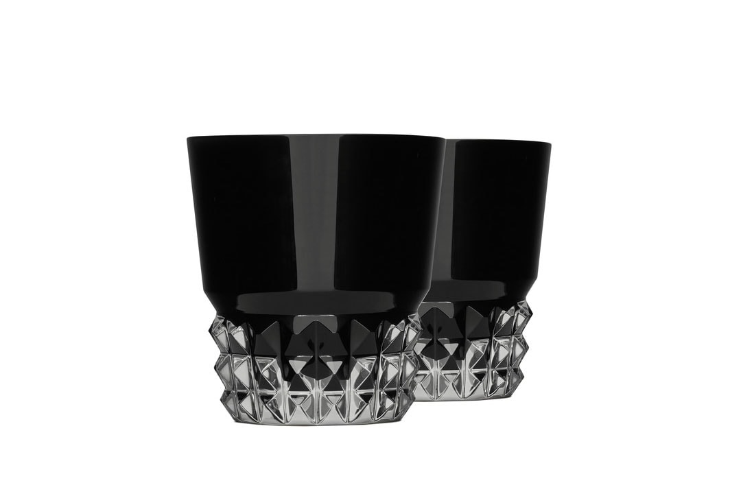 Saint Laurent x Baccarat Louxor Crystal Tumblers paris France luxury homeware cups glasses crystal 
