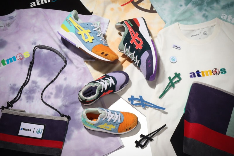 sean wotherspoon round two atmos asics gel lyte iii 3 corduroy mens kids velcro 1203A019 1204A018 000 purple blue orange yellow green white black official global release date info photos price store list buying guide