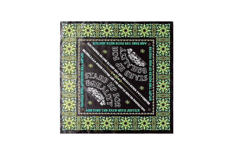 SHABBAAAAA and Ghetto Youths Foundation T-Shirt Charity NAACP Youth Council Bandana Green Unity Fists Collaboration Black Lives Matter