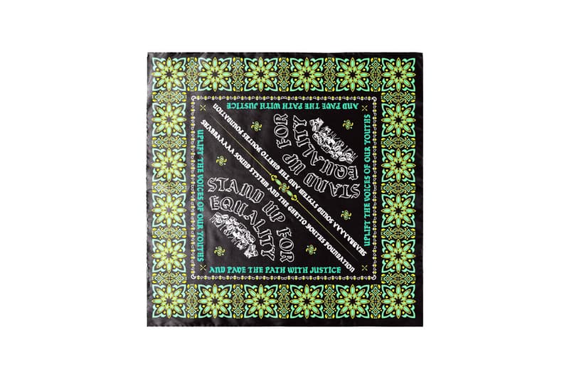 SHABBAAAAA and Ghetto Youths Foundation T-Shirt Charity NAACP Youth Council Bandana Green Unity Fists Collaboration Black Lives Matter
