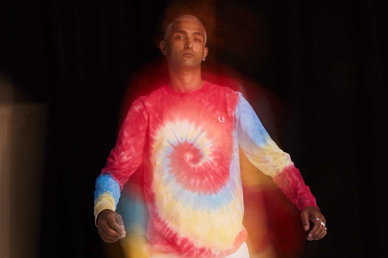 fred perry size? acid house kaleidoscope collection summer of love 1988 tie dye