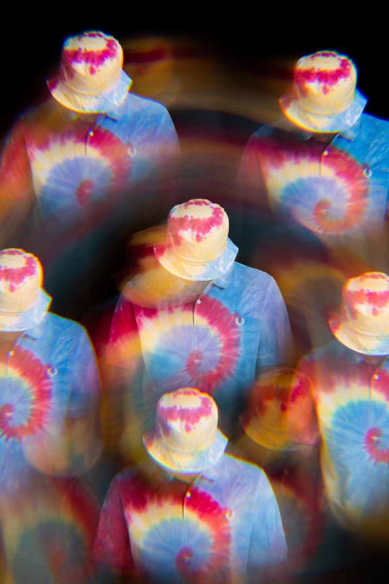 fred perry size? acid house kaleidoscope collection summer of love 1988 tie dye