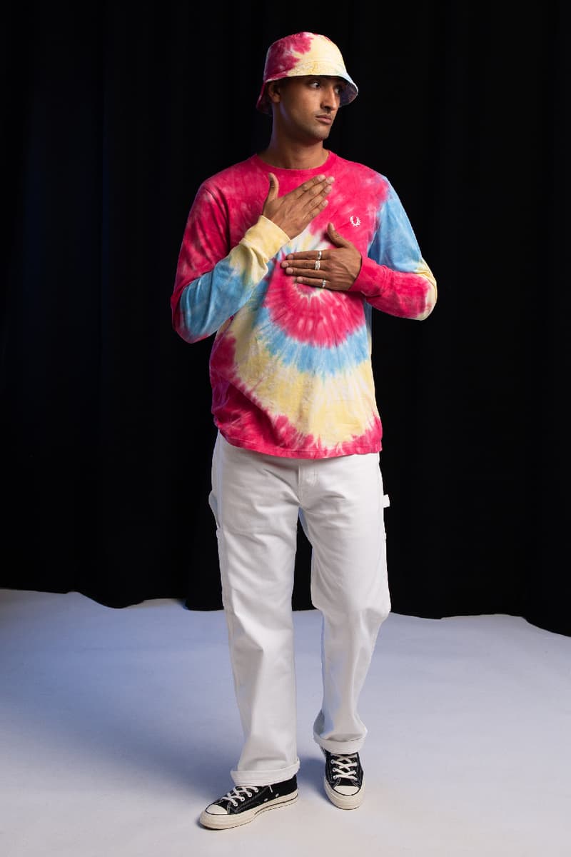 fred perry size? acid house kaleidoscope collection summer of love 1988 tie dye