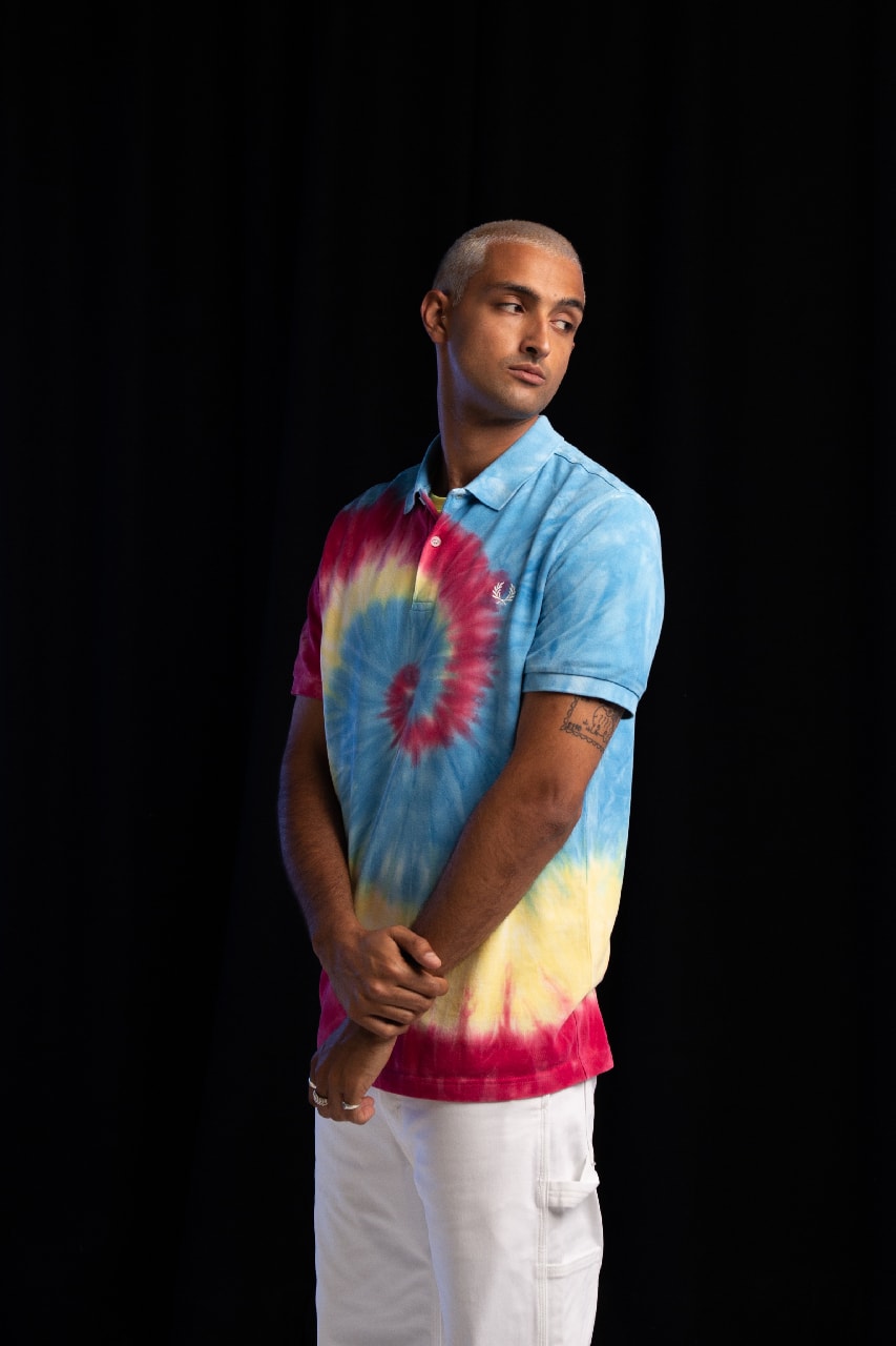 fred perry size? acid house kaleidoscope collection summer of love 1988 tie dye