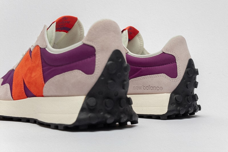size new balance 327 release information buy cop purchase purple grey orange yellow green details 