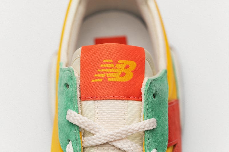 new balance 327 purple orange