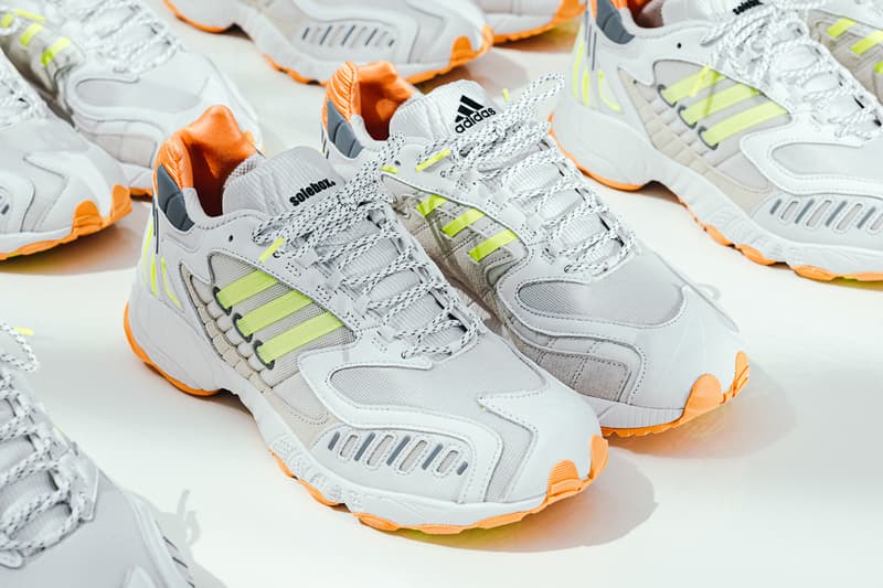 solebox adidas consortium torsion trdc scallop FV9431 orange white neon yellow official release date info photos price store list buying guide