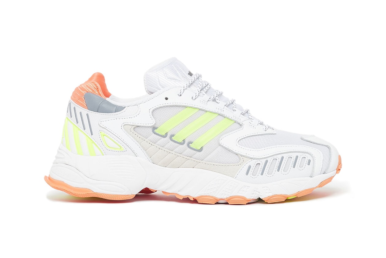 solebox adidas consortium torsion trdc scallop FV9431 orange white neon yellow official release date info photos price store list buying guide