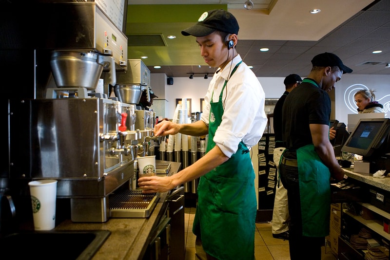 starbucks black lives matter apparel employee baristas attire blm coffee cafe 