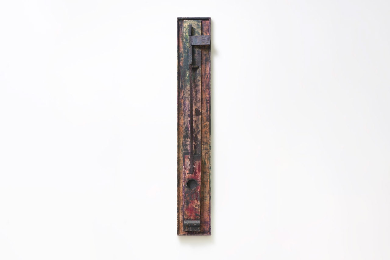 Sterling Ruby Solo Exhibition Xavier Hufkens "A RELIEF LASHED + A STILL POSE"  Wood Assemblages New Brussel Gallery Three-Dimensional Constructions Paint