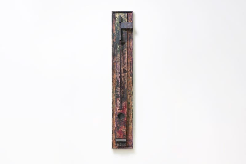 Sterling Ruby Solo Exhibition Xavier Hufkens "A RELIEF LASHED + A STILL POSE" Wood Assemblages New Brussel Gallery Three-Dimensional Constructions Paint