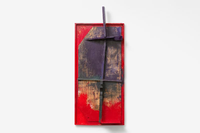 Sterling Ruby Solo Exhibition Xavier Hufkens "A RELIEF LASHED + A STILL POSE" Wood Assemblages New Brussel Gallery Three-Dimensional Constructions Paint