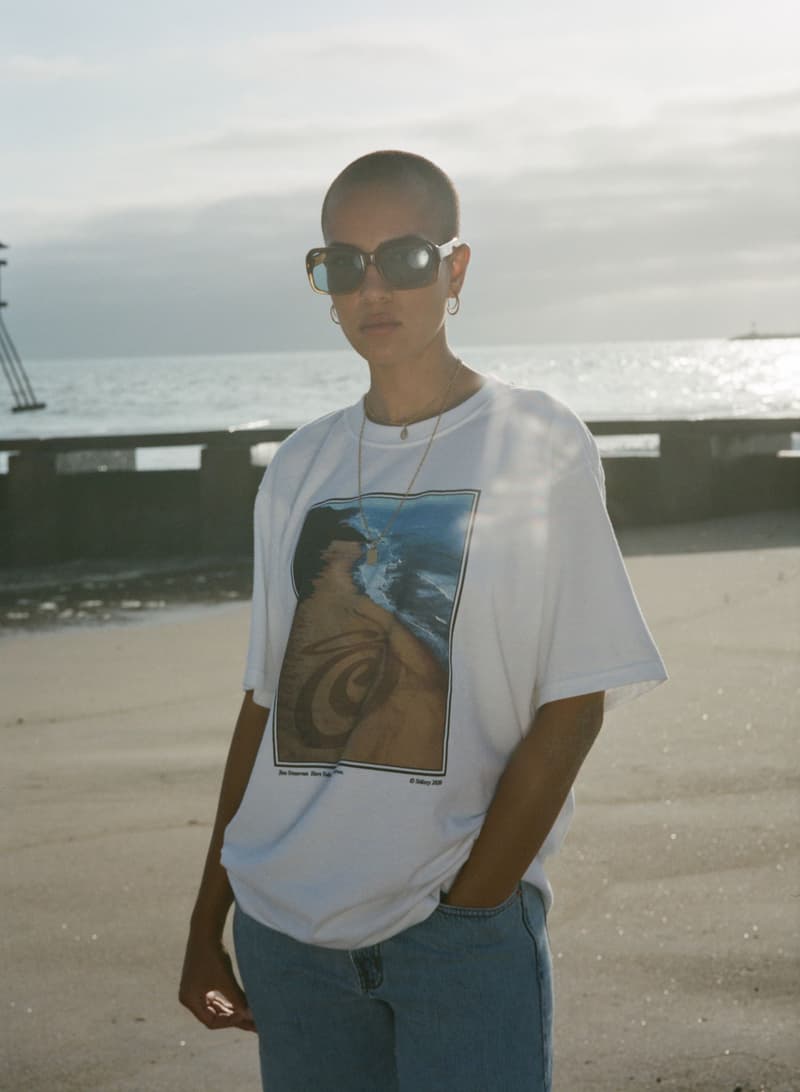 Stüssy x Jim Denevan for Summer 2020 T-Shirt Curly S Land Art