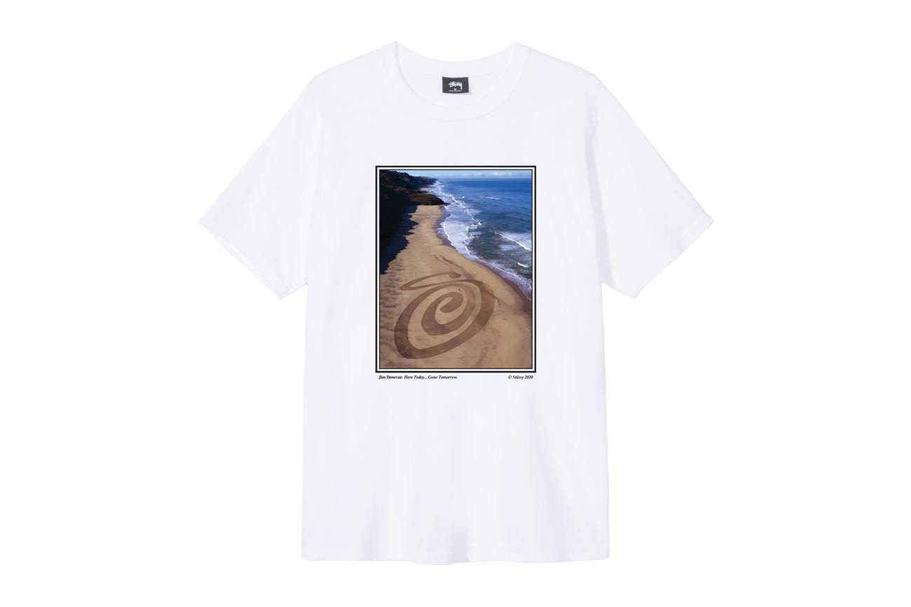 Stüssy x Jim Denevan for Summer 2020 T-Shirt Curly S Land Art