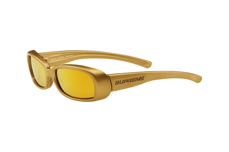 supreme gold sunglasses