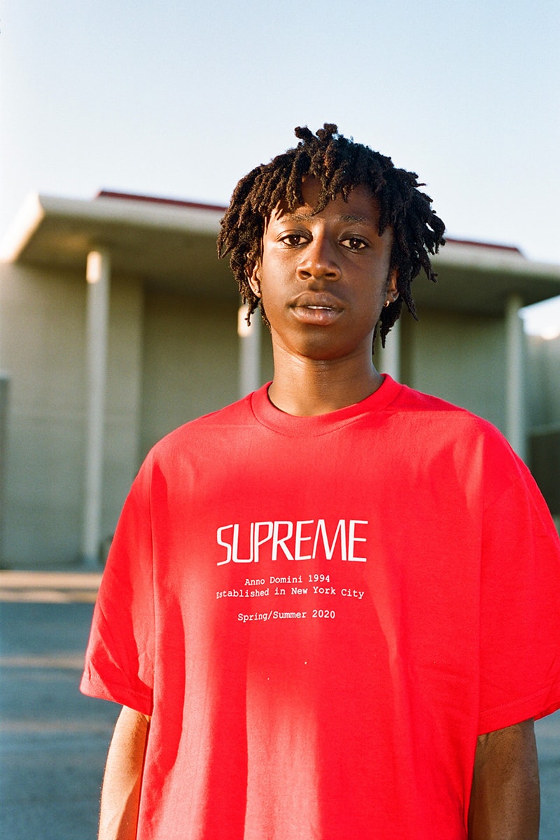 Supreme Summer 2020 t-shirt tees closer look first motion logo box dog frog takashi miike ichi the killer release information buy cop purchase details