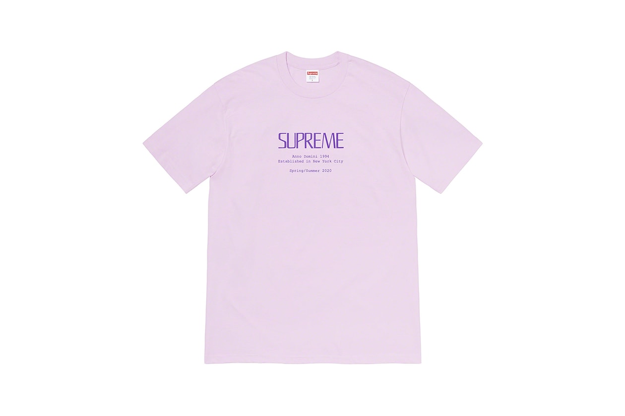 Supreme 2020 夏季 T-Shirt 系列正式公開
