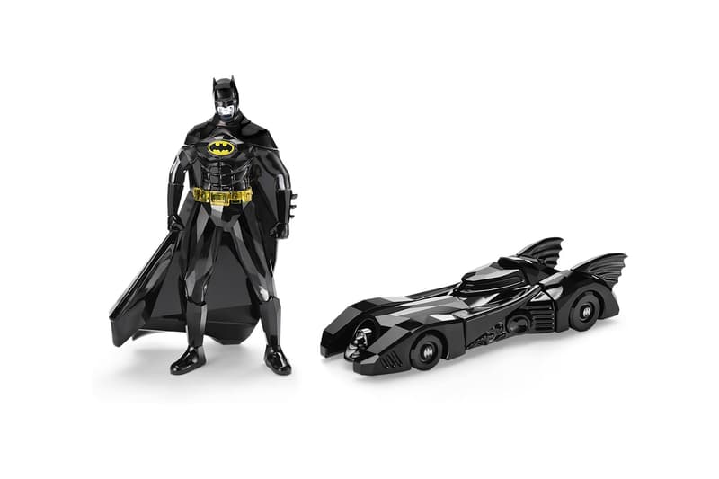 Swarovski Black-Crystal Batman and Batmobile tim burton dark knight Michael Keaton Jack Nicholson Kim Basinger Vicki Vale comics DC comics crystal home decor