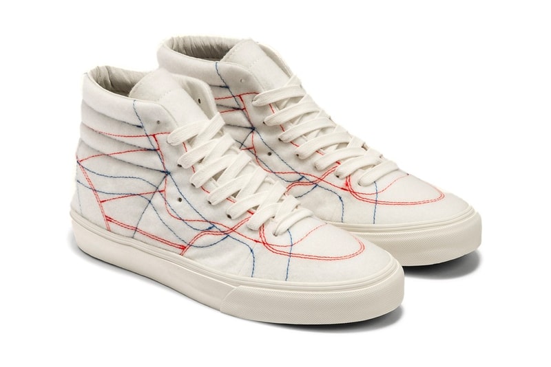 Vans x Taka Hayashi DIY VLT LX Release Info old skool sk8-hi (H&L) Marshmallow/Multicolor patches velcro 