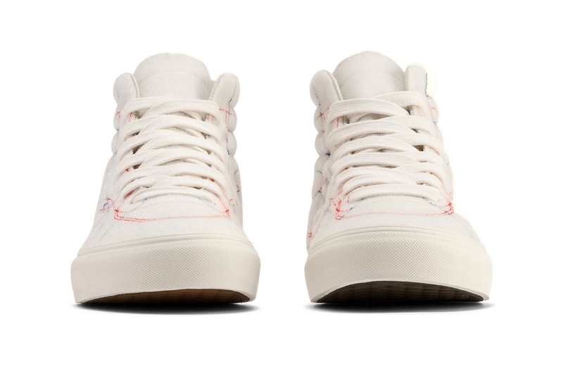 Vans x Taka Hayashi DIY VLT LX Release Info old skool sk8-hi (H&L) Marshmallow/Multicolor patches velcro 