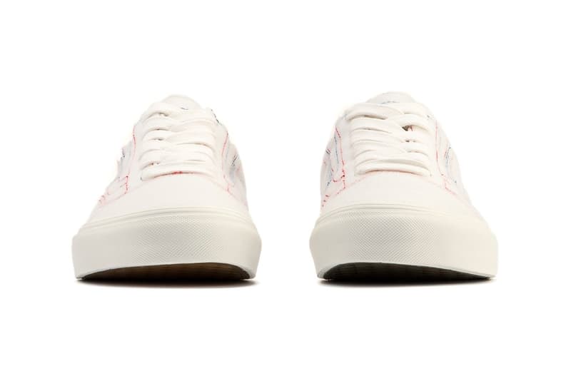 Vans x Taka Hayashi DIY VLT LX Release Info old skool sk8-hi (H&L) Marshmallow/Multicolor patches velcro