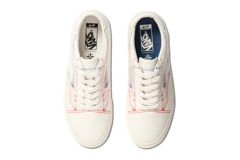 Vans x Taka Hayashi DIY VLT LX Release Info old skool sk8-hi (H&L) Marshmallow/Multicolor patches velcro 