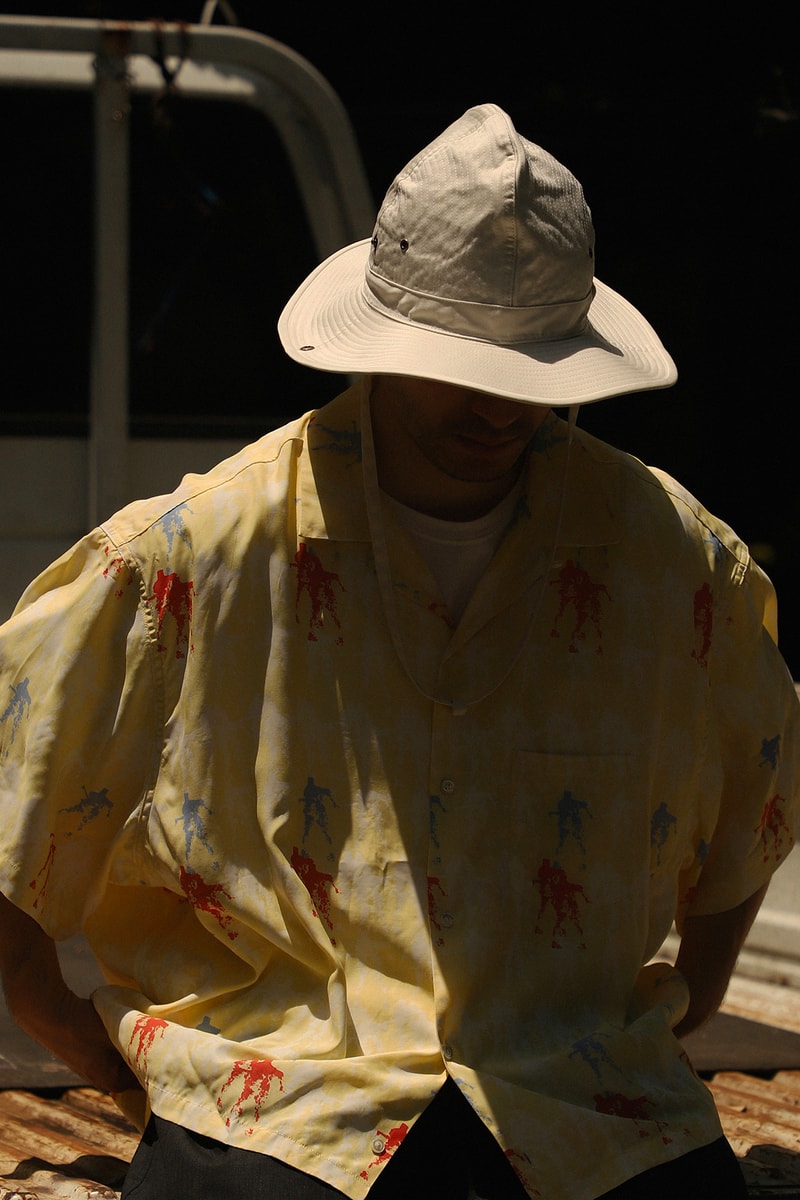 Taku Obata for Sillage SS20 Hand Drawing Shirts Sculptor Paintings Rayon