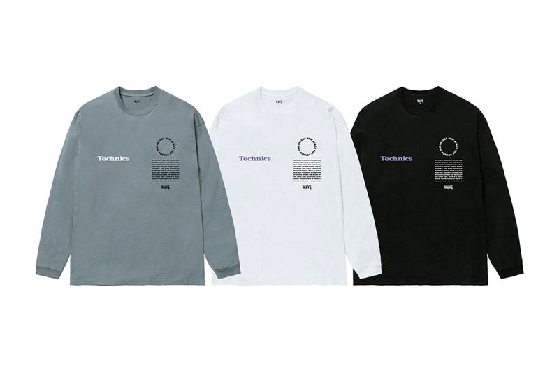 Wave Technics Capsule menswear streetwear spring summer 2020 collection lookbooks graphics long sleeves t shirts tees iphone case hats Shibuya PARCO WAVE BRIDGE SL 1200 turntable