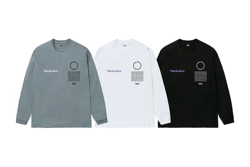 Wave Technics Capsule menswear streetwear spring summer 2020 collection lookbooks graphics long sleeves t shirts tees iphone case hats Shibuya PARCO WAVE BRIDGE SL 1200 turntable
