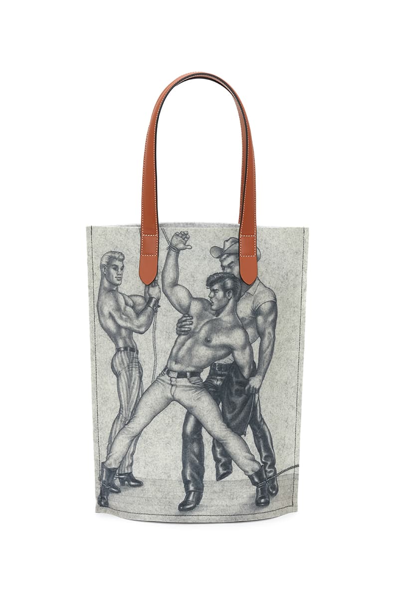 Tom of Finland Foundation x JW Anderson Capsule Collection LGBTQIA+ Pride Month Tote Bag Visor Pierced Penis Keyring Erotic Homoerotic Touko Valio Laaksonen Finnish Artist