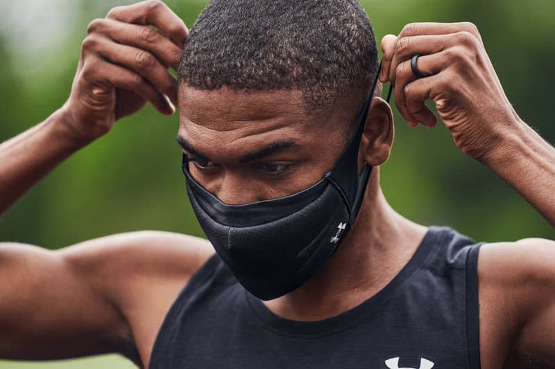 Under Armour New Sportsmask for Athletes Three-Layer Black PROTX2 Ear loops COVID-19 Coronavirus Reusable Water-resistant Training 