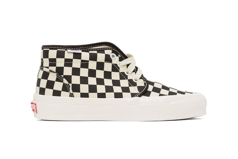 Vans Black White Check OG Sid Chukka lx Sneakers Release 202739M237011 202739M236007 ssense