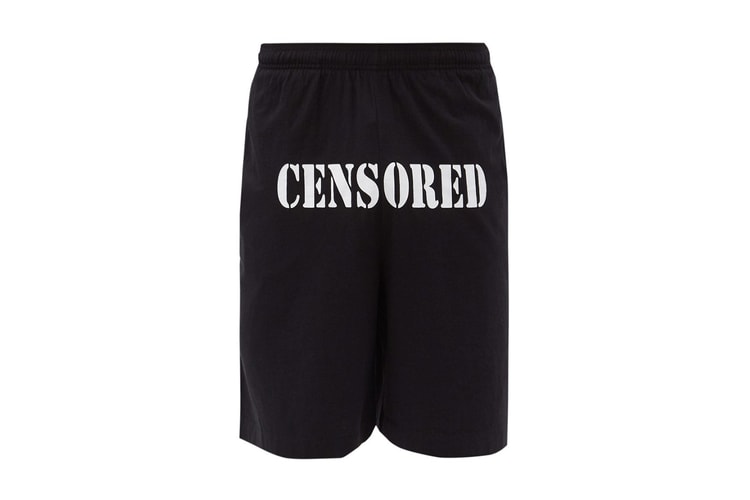 Censor Yourself With Vetements' FW20 Cotton-Jersey Shorts