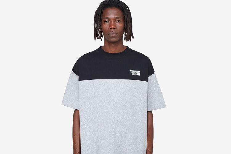 Vetements' Contrast-Panel Logo T-Shirt Draws Inspiration from The North Face