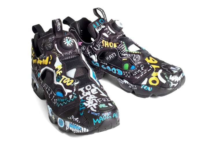 Vetements and Reebok Ready Scribbled FW20 Instapump Fury Collaboration