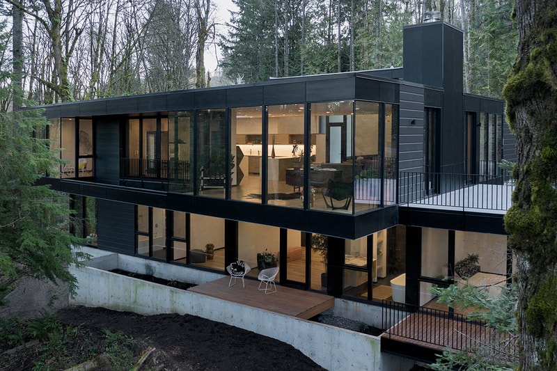 William / Kaven Architecture's Royal House Sits Elevated in Portland’s Forest Park luxury homes design projects nature 